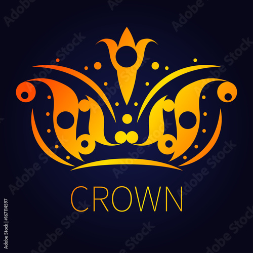 Gold decorative crown