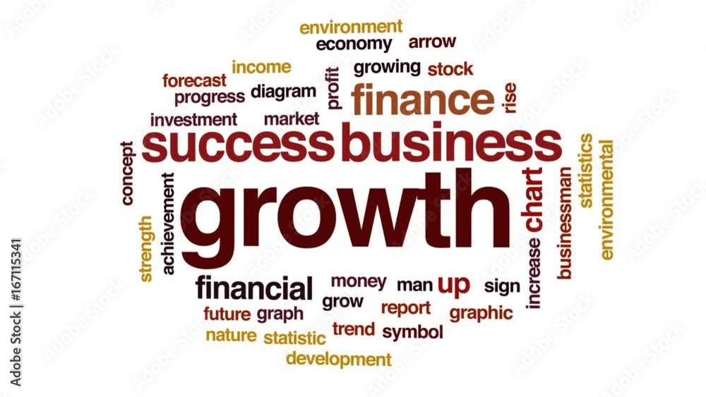 Growth science animated word cloud, text design animation. Growth science animated word cloud, text design animation.