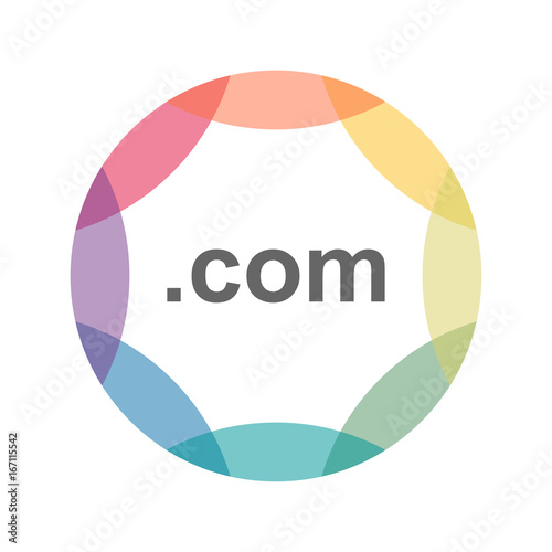 farbiges Icon - com - Domain