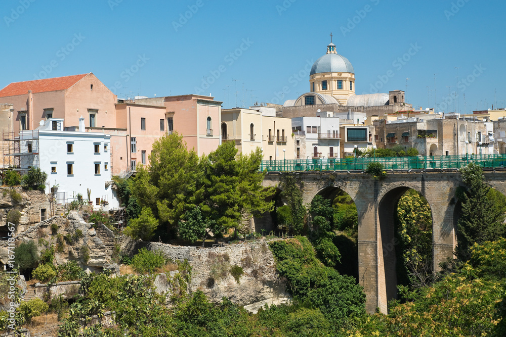 Panoramic view of Massafra. Puglia. Italy. 