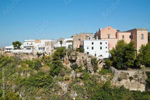 Panoramic view of Massafra. Puglia. Italy. 