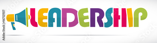 mégaphone mot : leadership