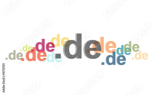 Viele bunte deutsche Domains