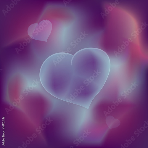 Abstract purple love background.