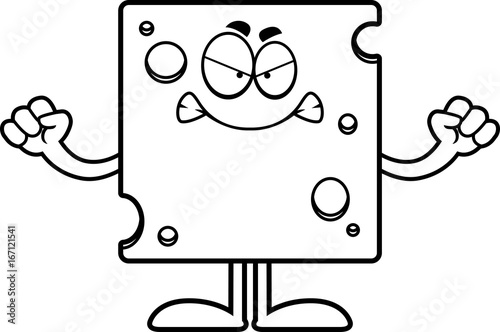 Angry Cartoon Swiss Cheese