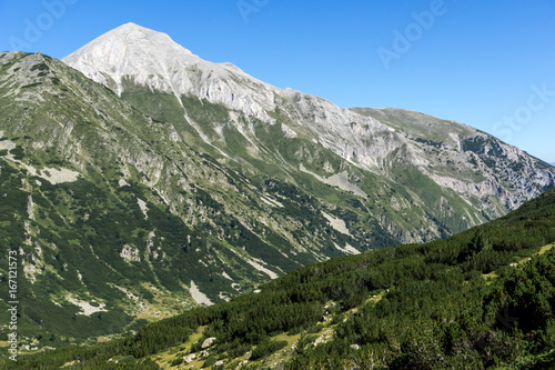 Landscape with Hvoynati and Vihren Peak  Pirin Mountain  Bulgaria