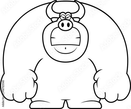 Angry Cartoon Bull