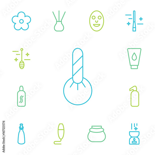 Spa icons set