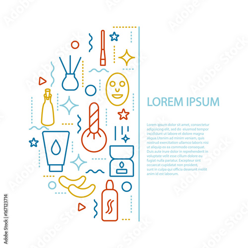 Spa icons set