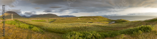 Panorama, Küste bei Hofsos, Skagafjördur, Island