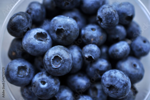 Large bright juicy appetizing blueberry