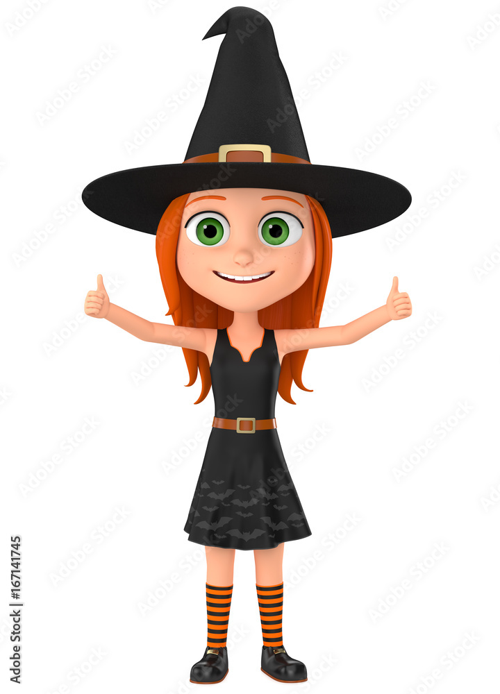 Witch showing two fingers up isolated on white background. Halloween icon isolated no background. 3D illustrations. Witch showing two fingers up isolated on white background. Halloween icon isolated no background. 3D illustrations.