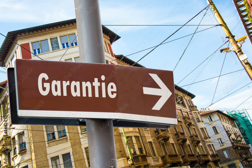 Obraz premium Schild 223 - Garantie