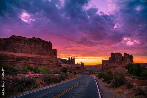 Sunset after T-Storm in Arches National Park