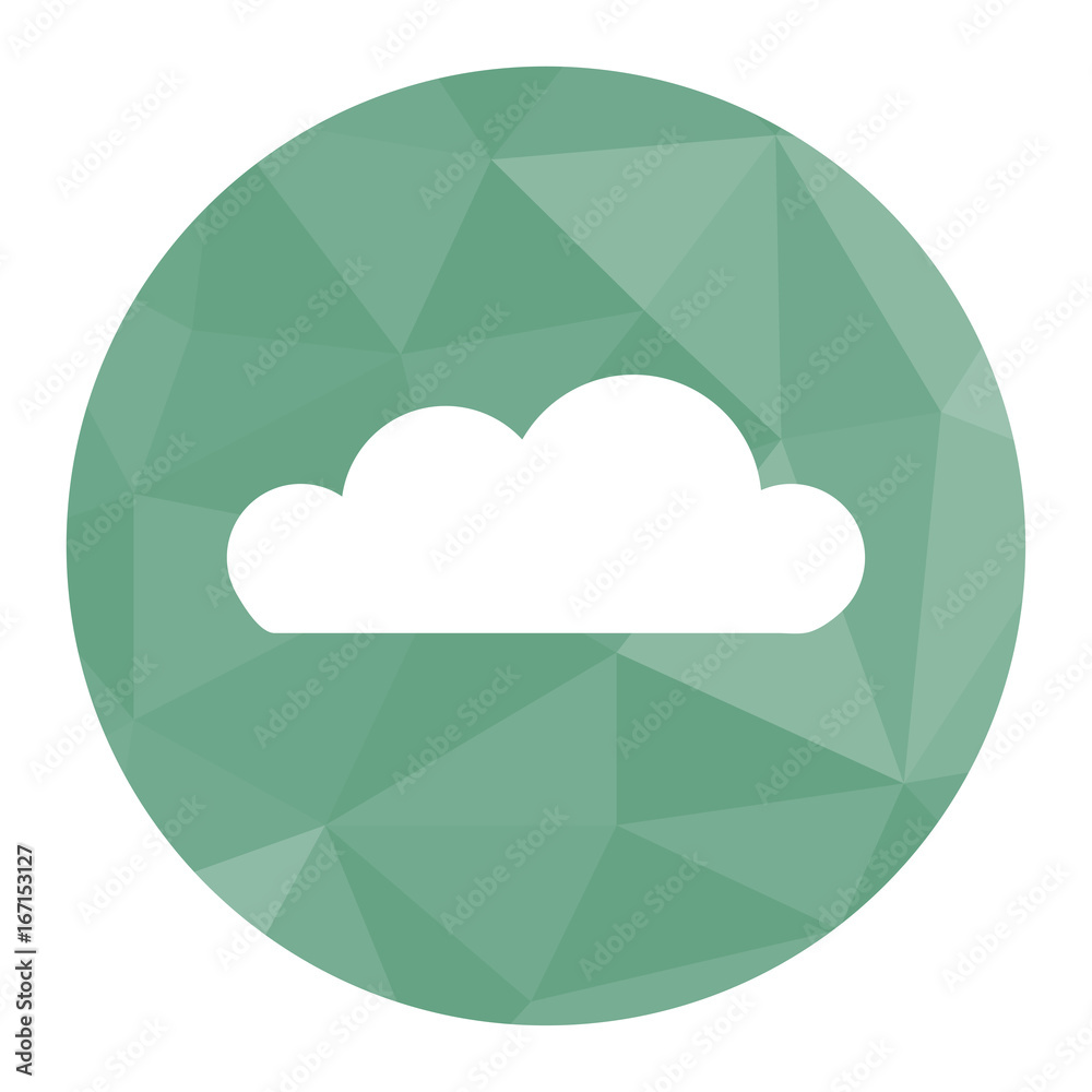 Polygon Icon Wolke