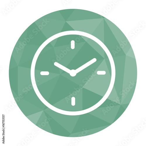Polygon Icon Uhr