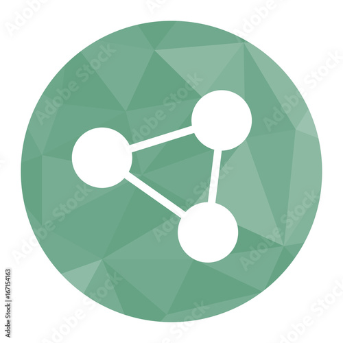 Polygon Icon soziales Netzwerk