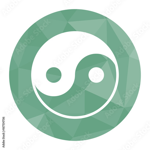 Polygon Icon Ying Yang