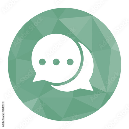 Polygon Icon Sprechblasen