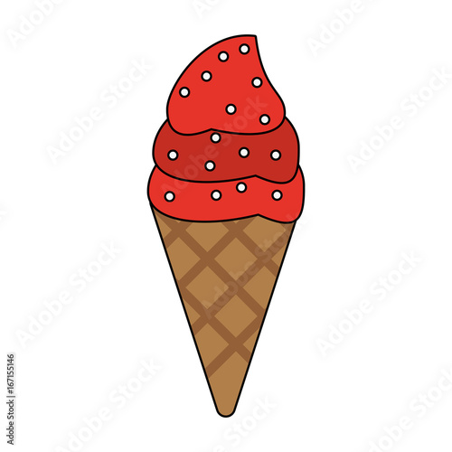 delicious  ice cream with sprinkles icon image