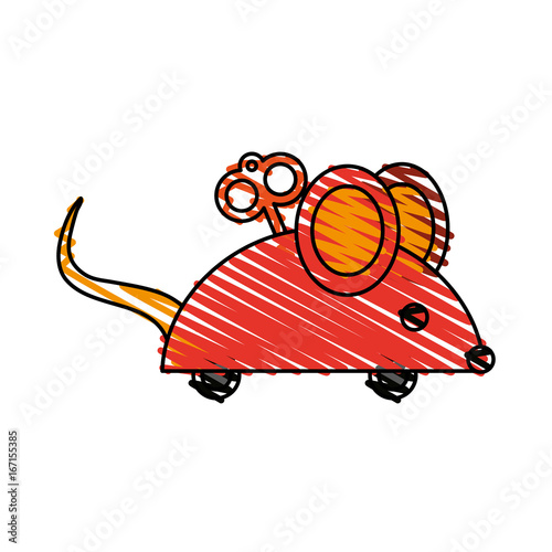 wind up mouse toy icon image