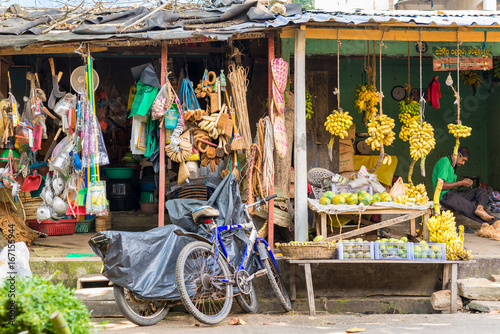 Bild auf Leinwand Dutch Market with all kinds of vegetables and tropical fruits in the major city Galle