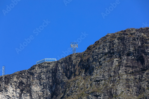 The new gondola Skylift in Loen, Sogn.