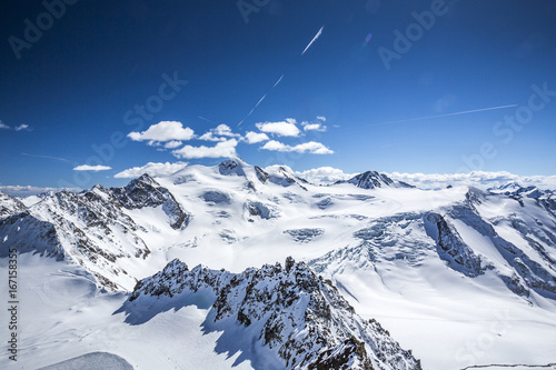 Gipfelpanorama Wildspitze, Pitztal, Österreich