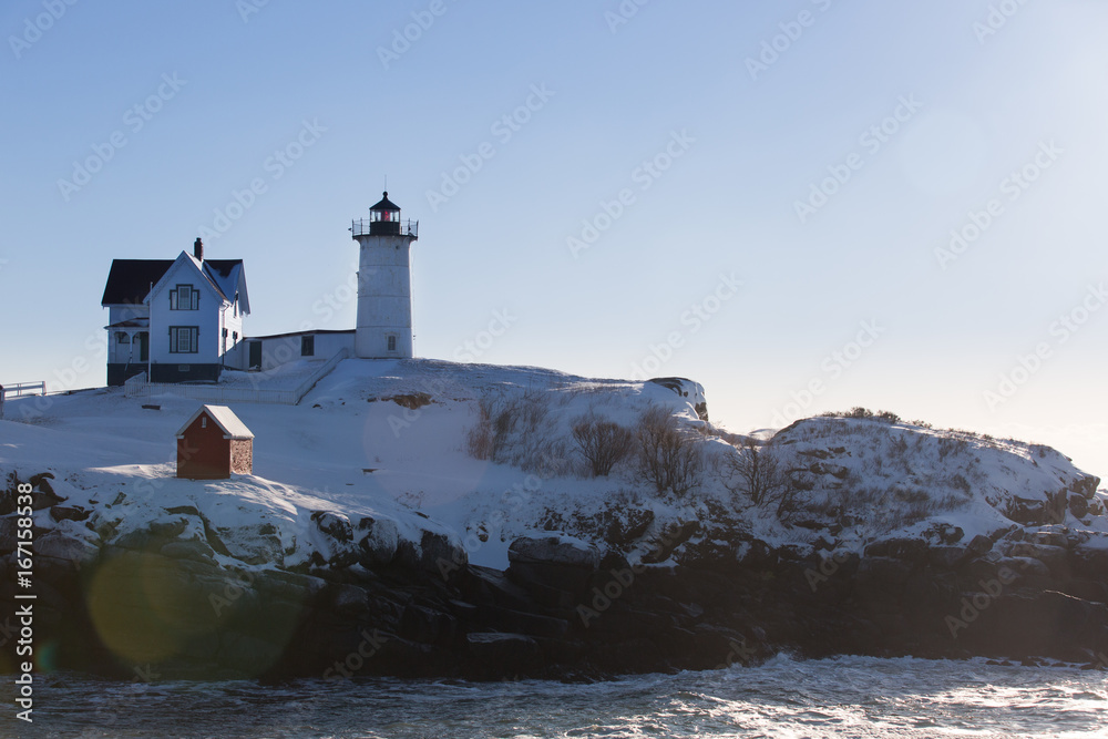 Winter Time in Maine StockFoto Adobe Stock