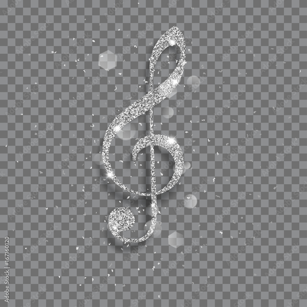 Big shiny treble clef Big shiny treble clef