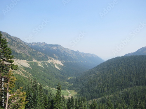 Mountains & valley from Chinook Pass