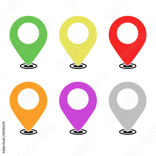 Location Map Pointer - Verschiedene Farben
