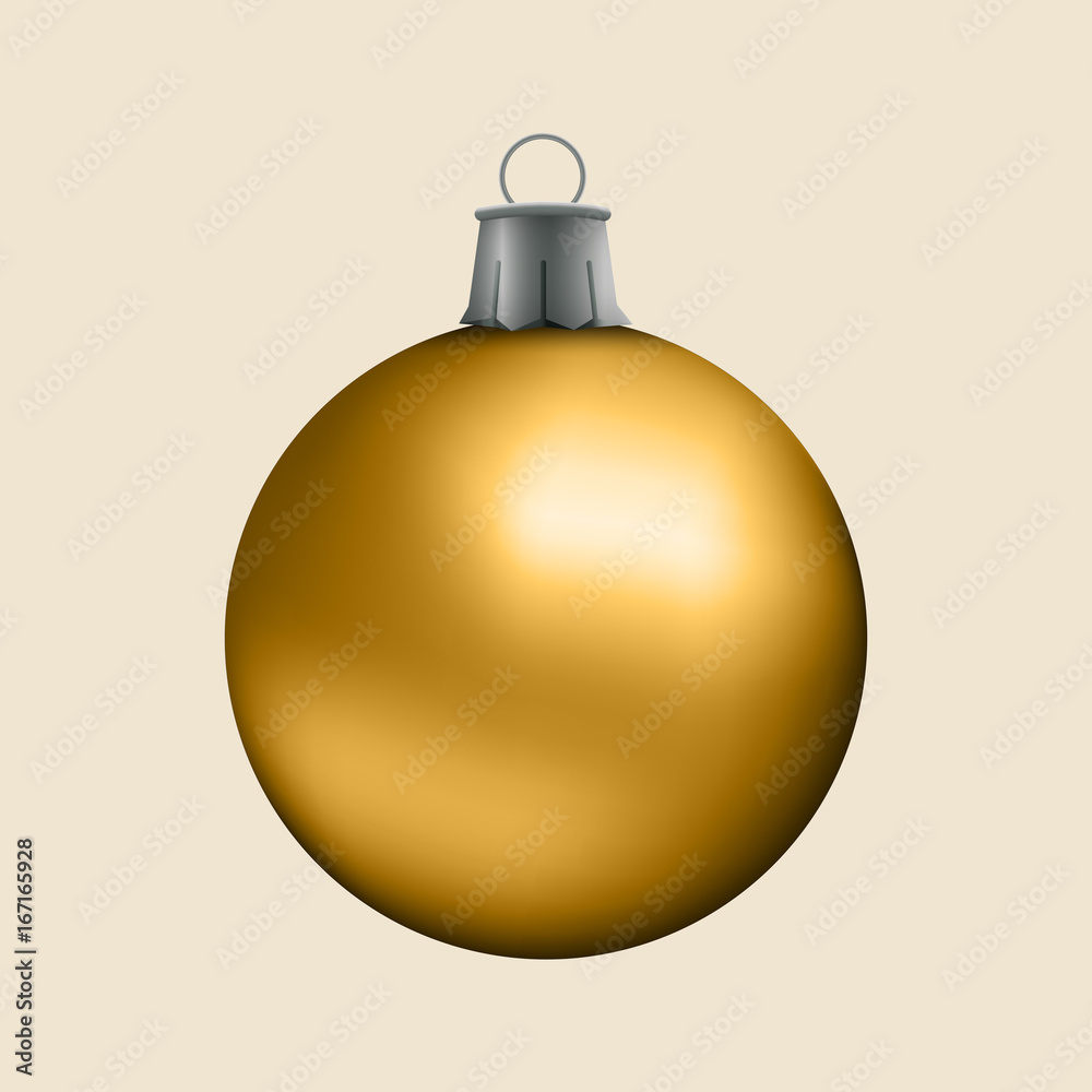 realistische Christbaumkugel - Bronze realistische Christbaumkugel - Bronze