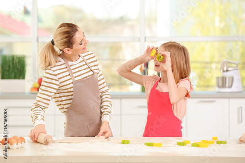Happy mother and daughter c...