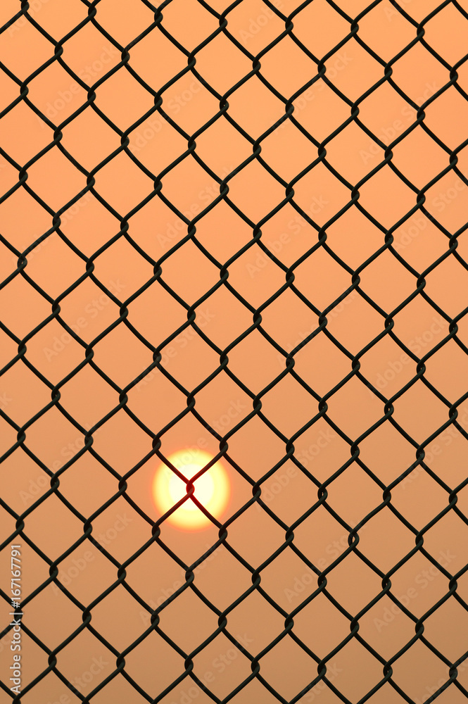 Fototapeta premium Fence and Haze