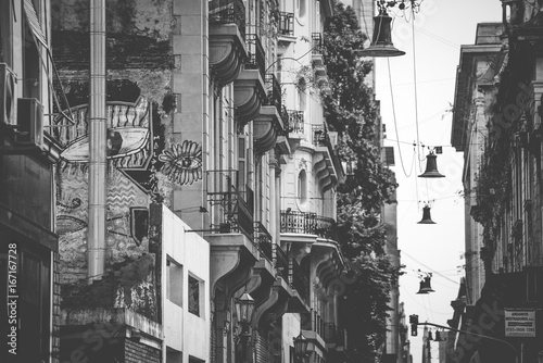 Street with houses in Buenos Aires. Shevelev.
