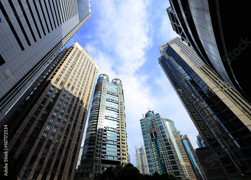 Shanghai world financial center skyscrapers © qiujusong