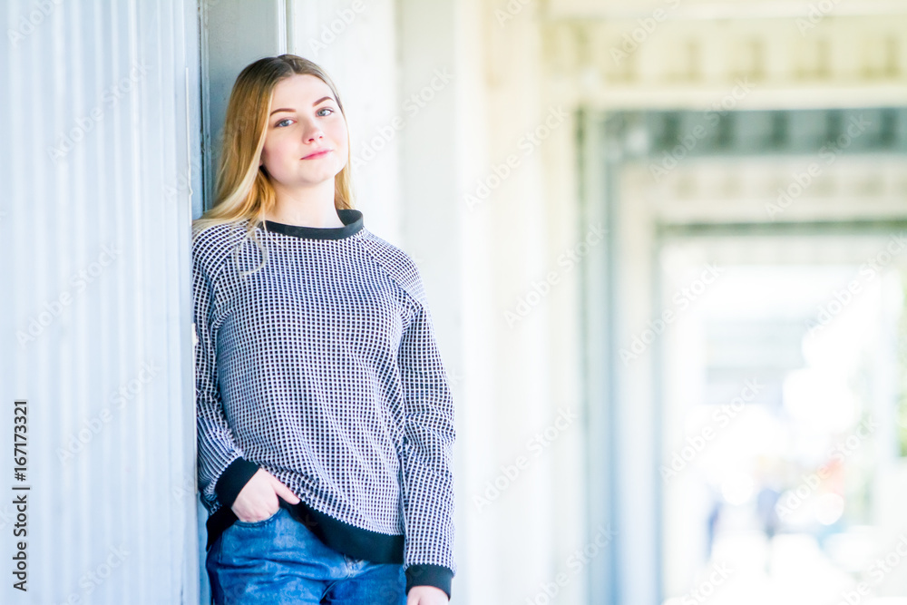 outdoor portrait of young happy smiling teen girl, natural outdoor background outdoor portrait of young happy smiling teen girl, natural outdoor background