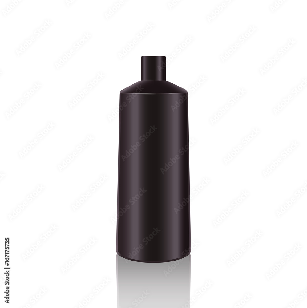 Cosmetic Bottles. Realistic Black Bottle For Essential Oil And Tube Or Container For Cream, Ointment, Lotion. Mock Upset. Cosmetic Vial, Flask, Dropper-Bottle, Shampoo. Vector Illustration. Cosmetic Bottles. Realistic Black Bottle For Essential Oil And Tube Or Container For Cream, Ointment, Lotion. Mock Upset. Cosmetic Vial, Flask, Dropper-Bottle, Shampoo. Vector Illustration.