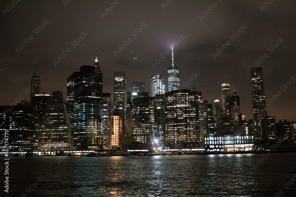 New York City Skyline at Night 