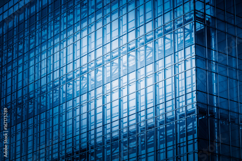 detail shot of modern architecture facade business concepts in city of China.