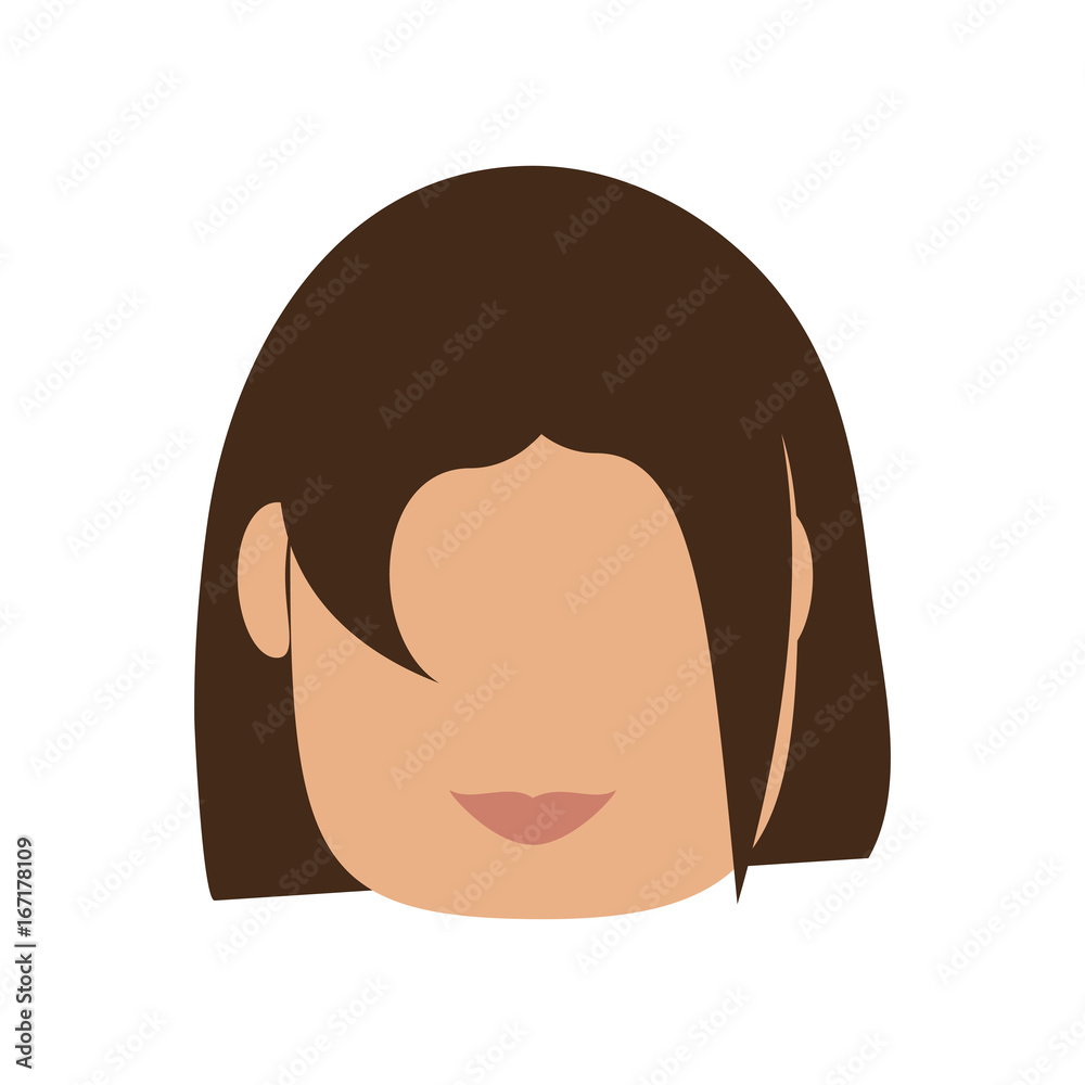 Woman faceless cartoon Woman faceless cartoon