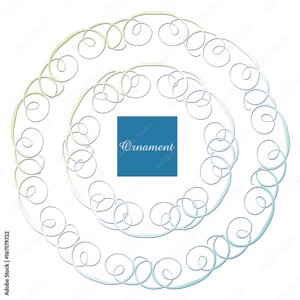 レリーフ状のフレーム クラシカルオーナメント 飾り罫 飾り囲み 囲み罫 Hand Drawn Ribbon Stock Photo Adobe Stock