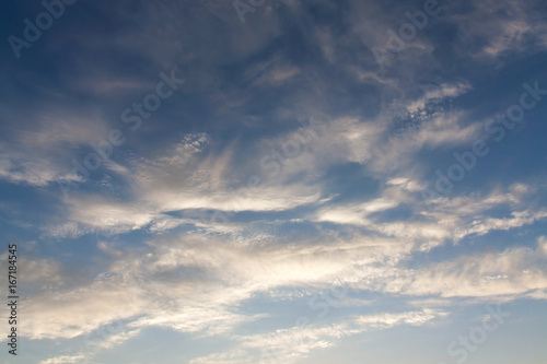 Fototapeta Naklejka Na Ścianę i Meble -  White clouds in the blue sky