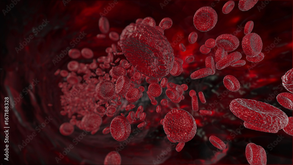 3d abstract red blood cells 3d abstract red blood cells
