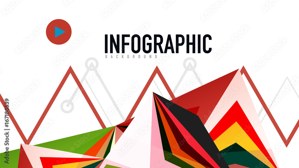 Modern triangle presentation template Modern triangle presentation template