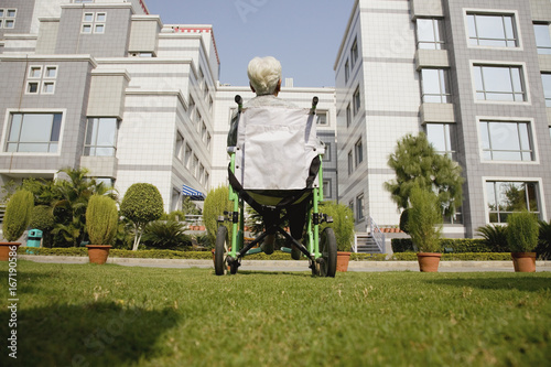 Patient in a wheelchair 