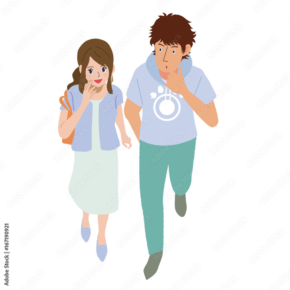 散歩する人々 散歩する人々