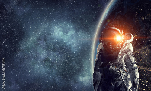 Adventure of spaceman. Mixe...