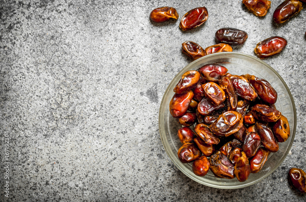 Dates in a bowl . Dates in a bowl .